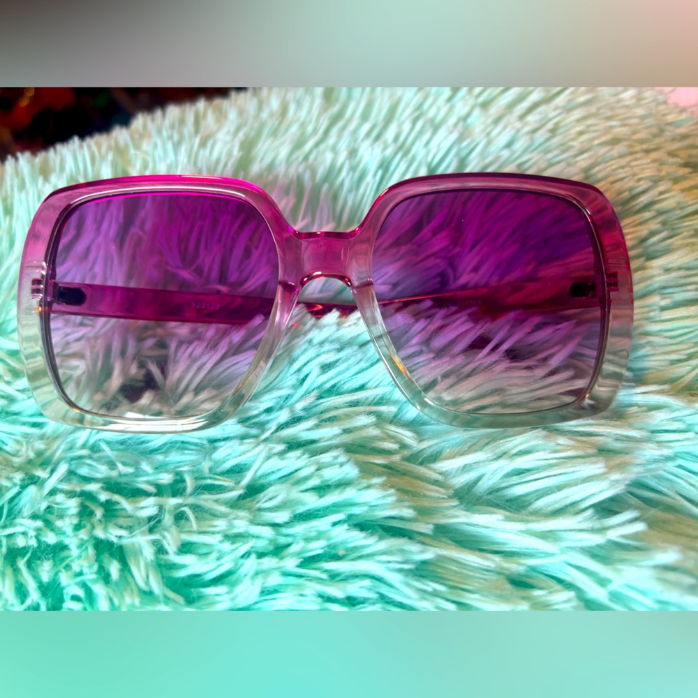 Pink Ombre Oversized  Sunglasses
